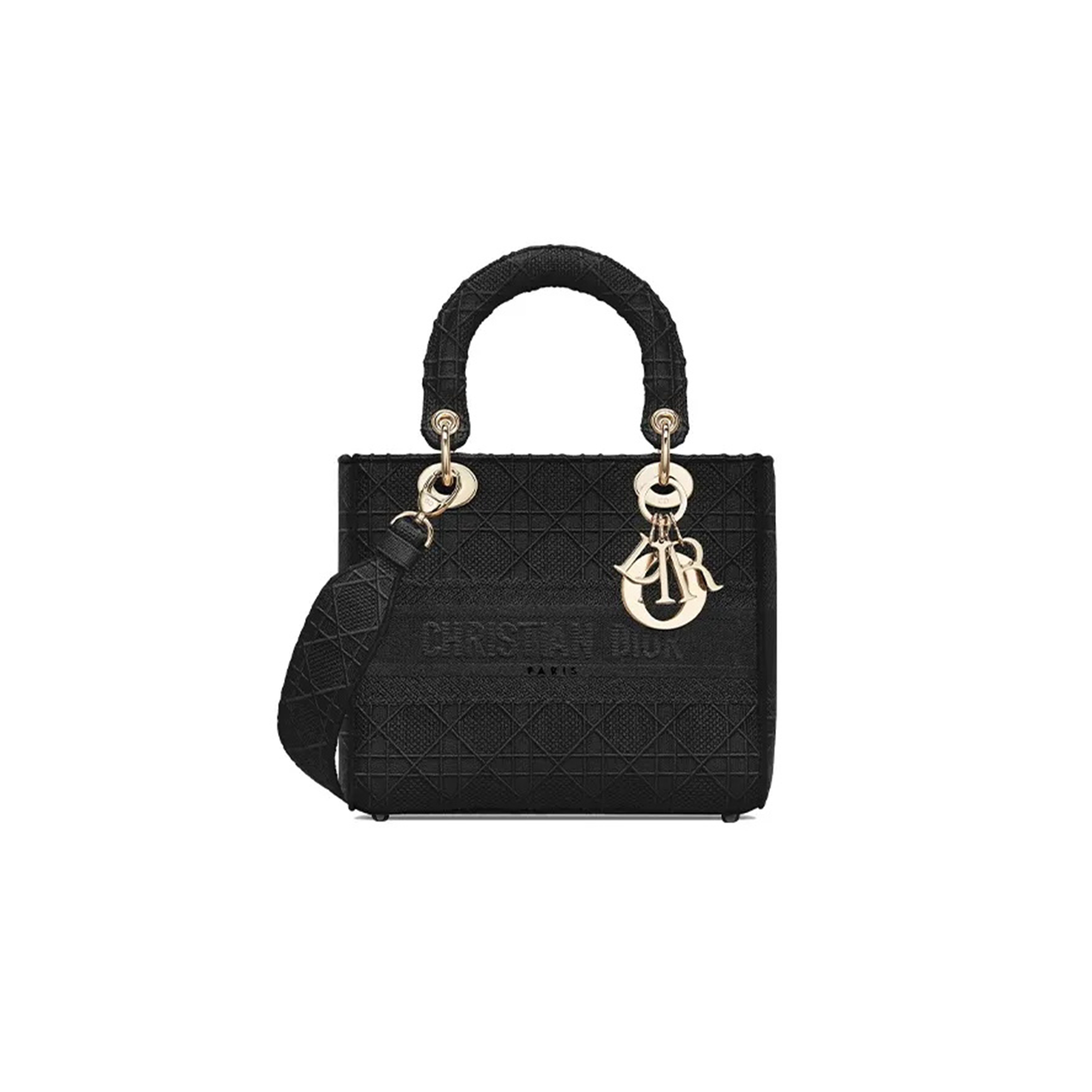 DIOR MEDIUM LADY D-LITE BAG M0565OREY-M989 (24*20*11cm) 